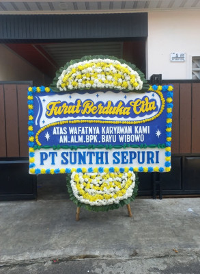 Papan Bunga Duka di Libuo