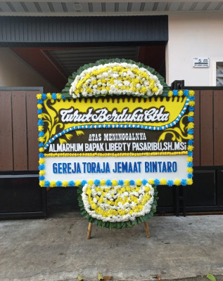 Papan Bunga Duka di Libuo